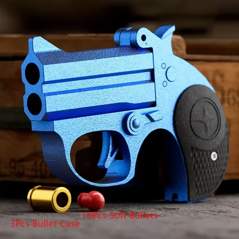 1 pièces Delinjie Mini balles souples pistolet jouet Revolver Science éducation pistolet modèle EDC 