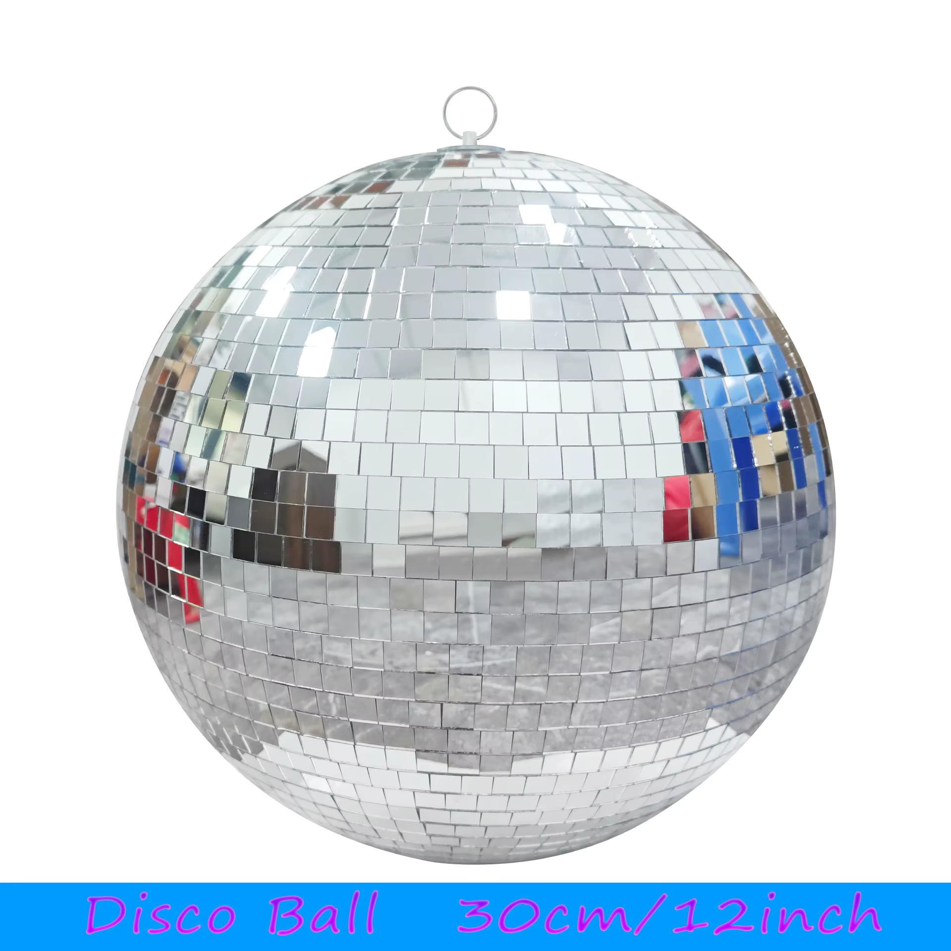 Boule Disco boule miroir boule miroir 12 pouces grande boule Disco boule Disco 30 cm, fête suspendue