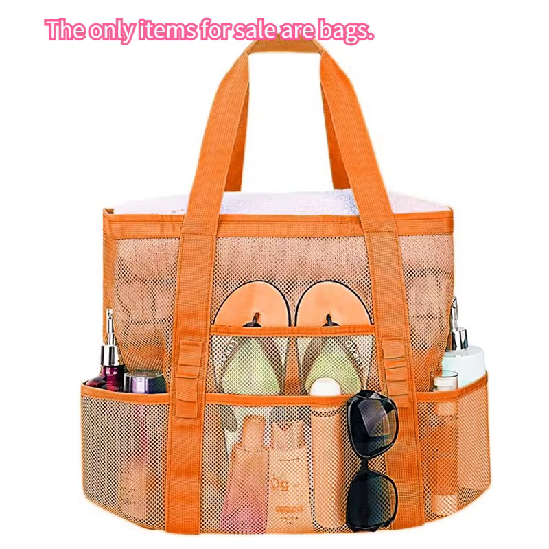 Grand sac de plage en filet grande capacité pour la natation, la douche, le fitness et les voyages, 