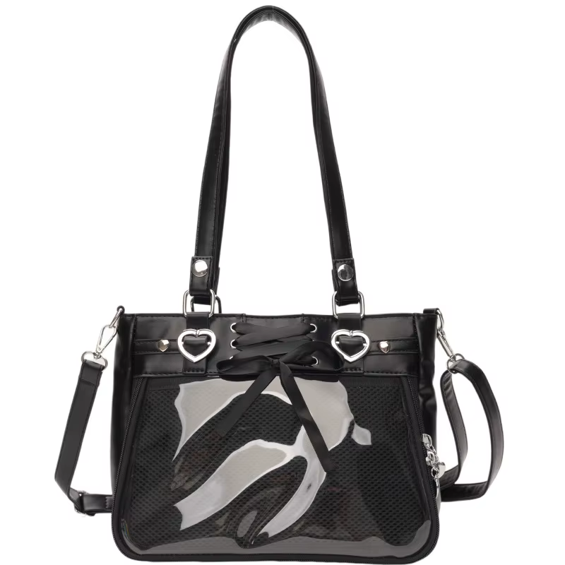 Italife petit sac Ita rouge à bandoulière avec ruban femmes Kawaii clair mignon sac à bandoulière ét