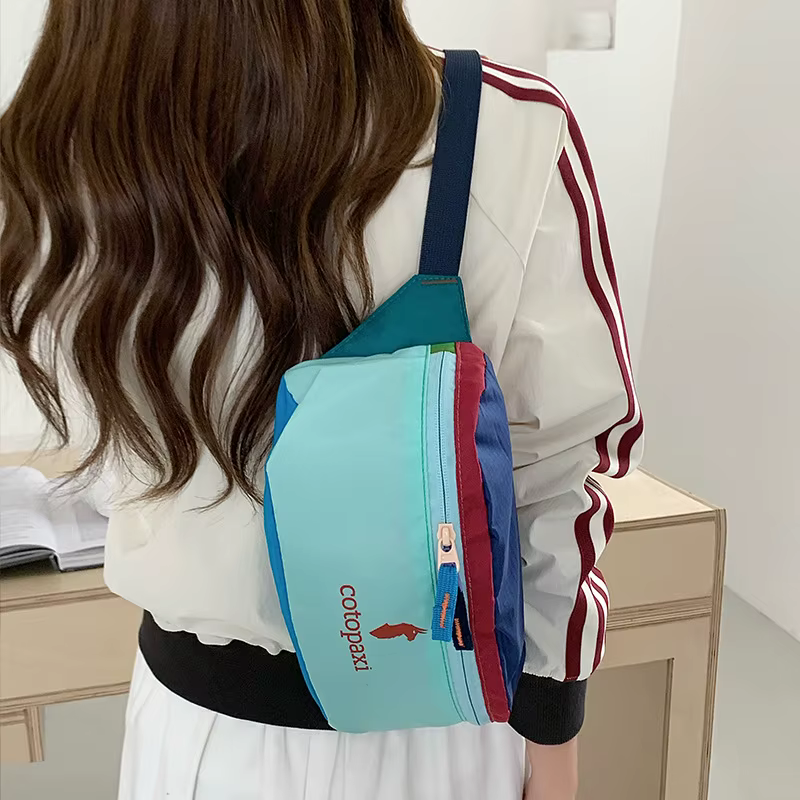 Sac banane unisexe tendance de grande capacité, design chameau, sac de poitrine, sac de randonnée en