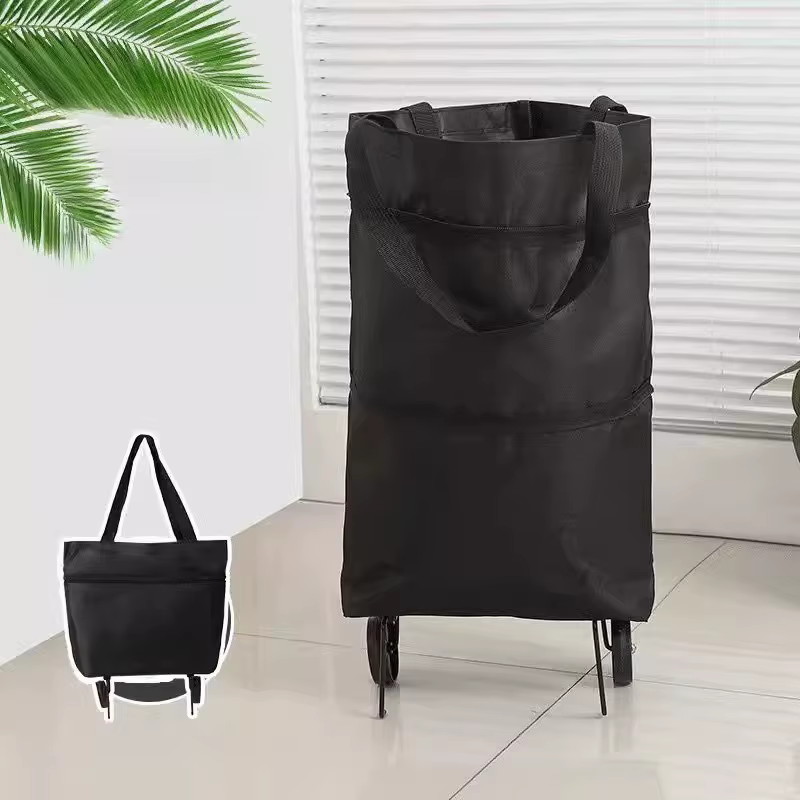 Sac de courses pliable avec roulettes, chariot de courses portable, sac de grande capacité pour homm