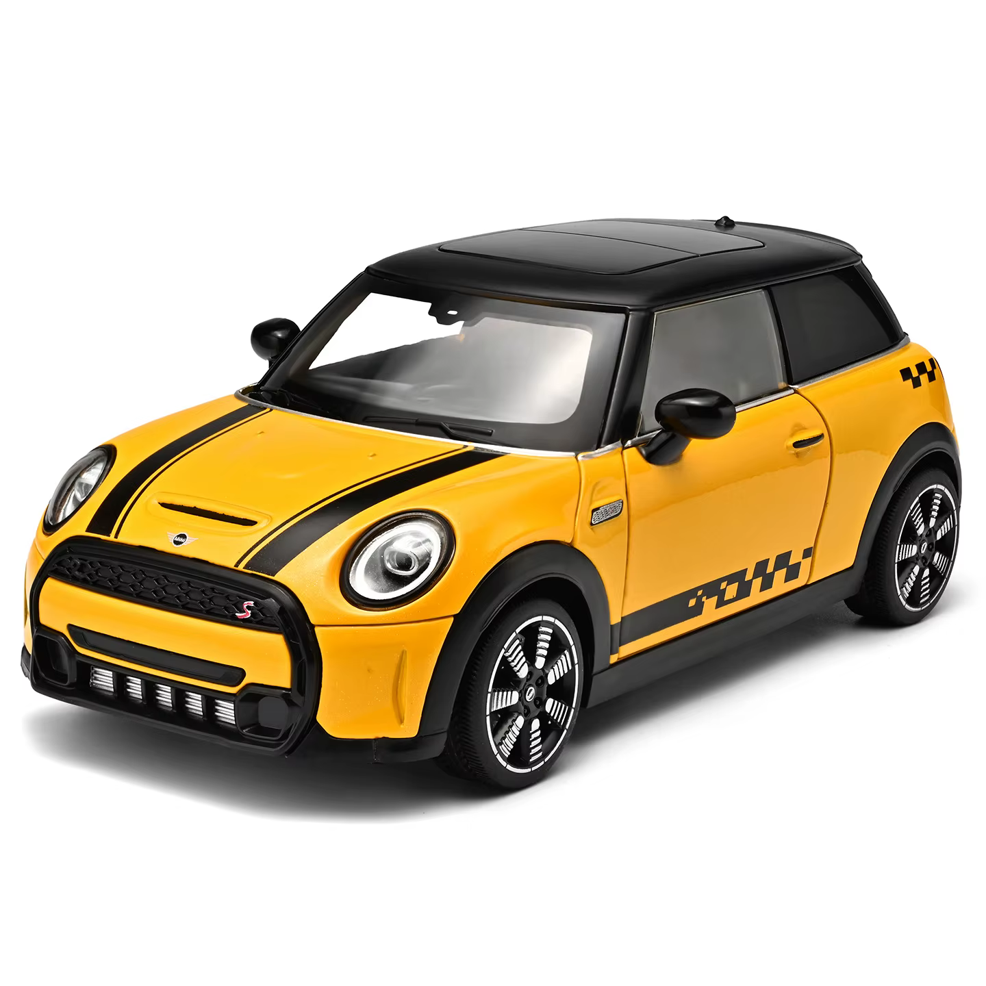 Mini Cooper S 1:18, version classique, voiture compacte britannique rétro, modèle en alliage moulé s