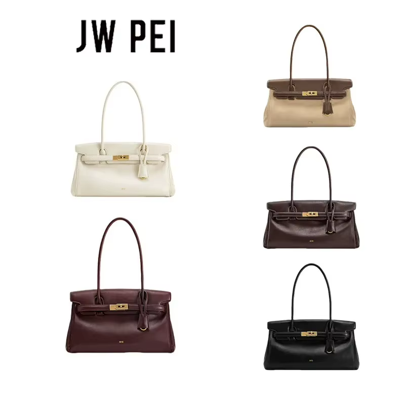 Sac à main JW PEI Yara pour femme, sac fourre-tout noir en cuir végétalien, sac à bandoulière de cré