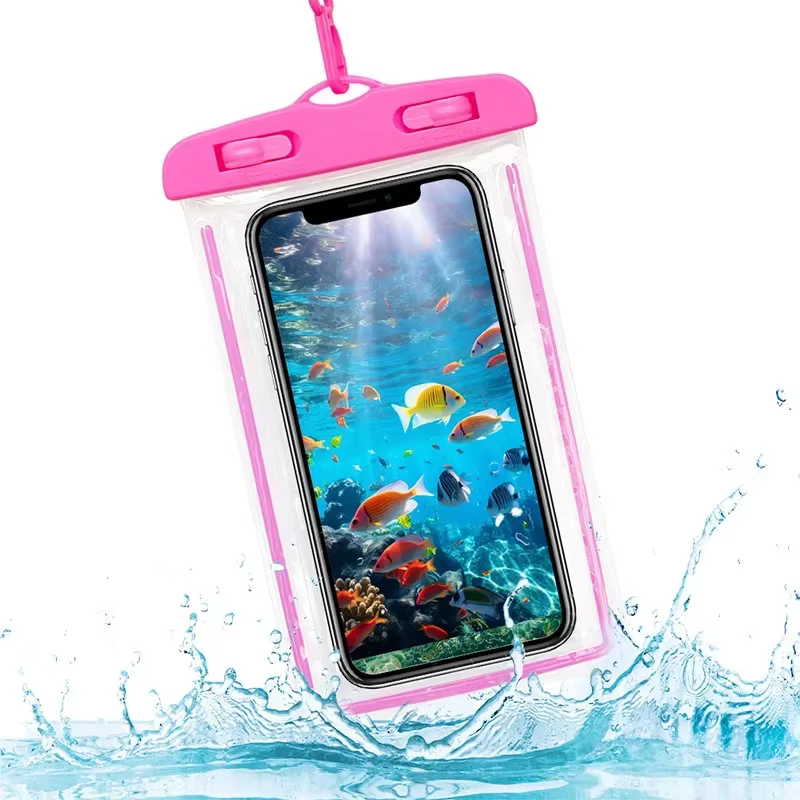 Pochette universelle étanche pour téléphone, sac étanche en PVC avec cordon, écran tactile sous-mari
