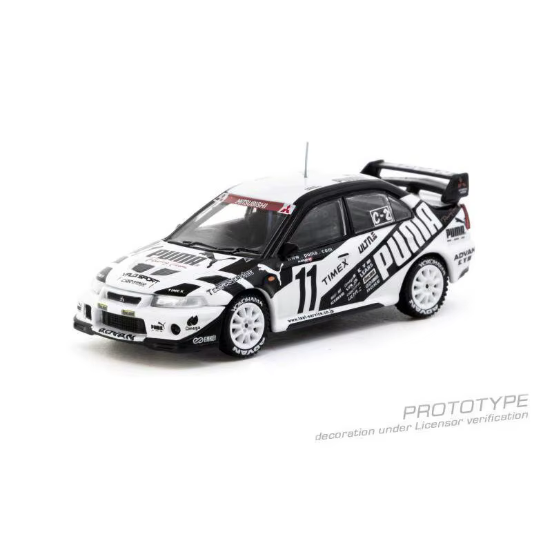 Modèle de course en alliage moulé sous pression TW 1:64 Mitsubishi EVO VI 6ème génération pour garço