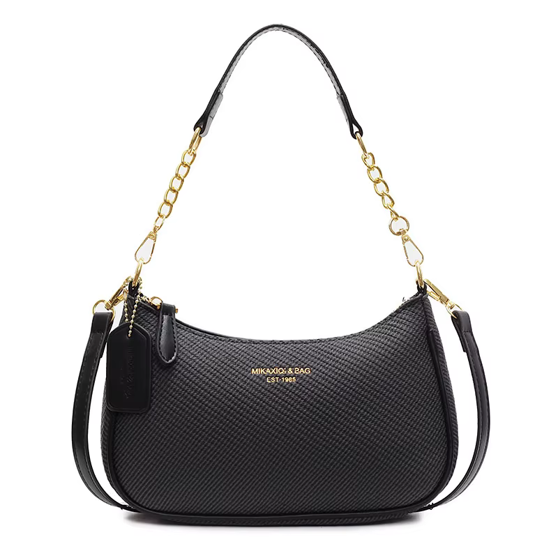 Sac à bandoulière tissé pour femme, style coréen, couleur unie minimaliste, sac à main décontracté p