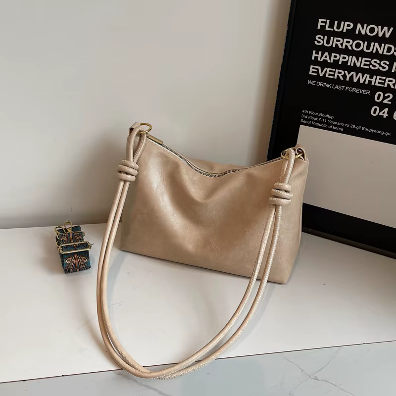 Sac fourre-tout pour femmes, grande capacité, sac à bandoulière en cuir PU souple, nouveau sac à ban