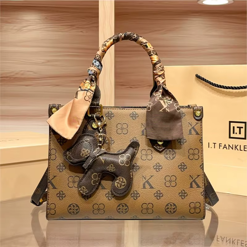 Sac à main léger de marque de luxe pour femmes, fourre-tout à bandoulière de couleur contrastée, nou
