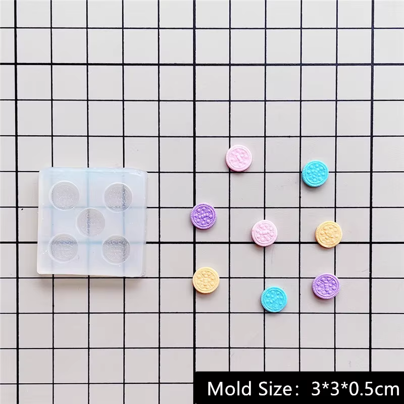 Mini moules à strass en silicone pour crème glacée, bricolage, argile, jeu alimentaire, goutte, moul