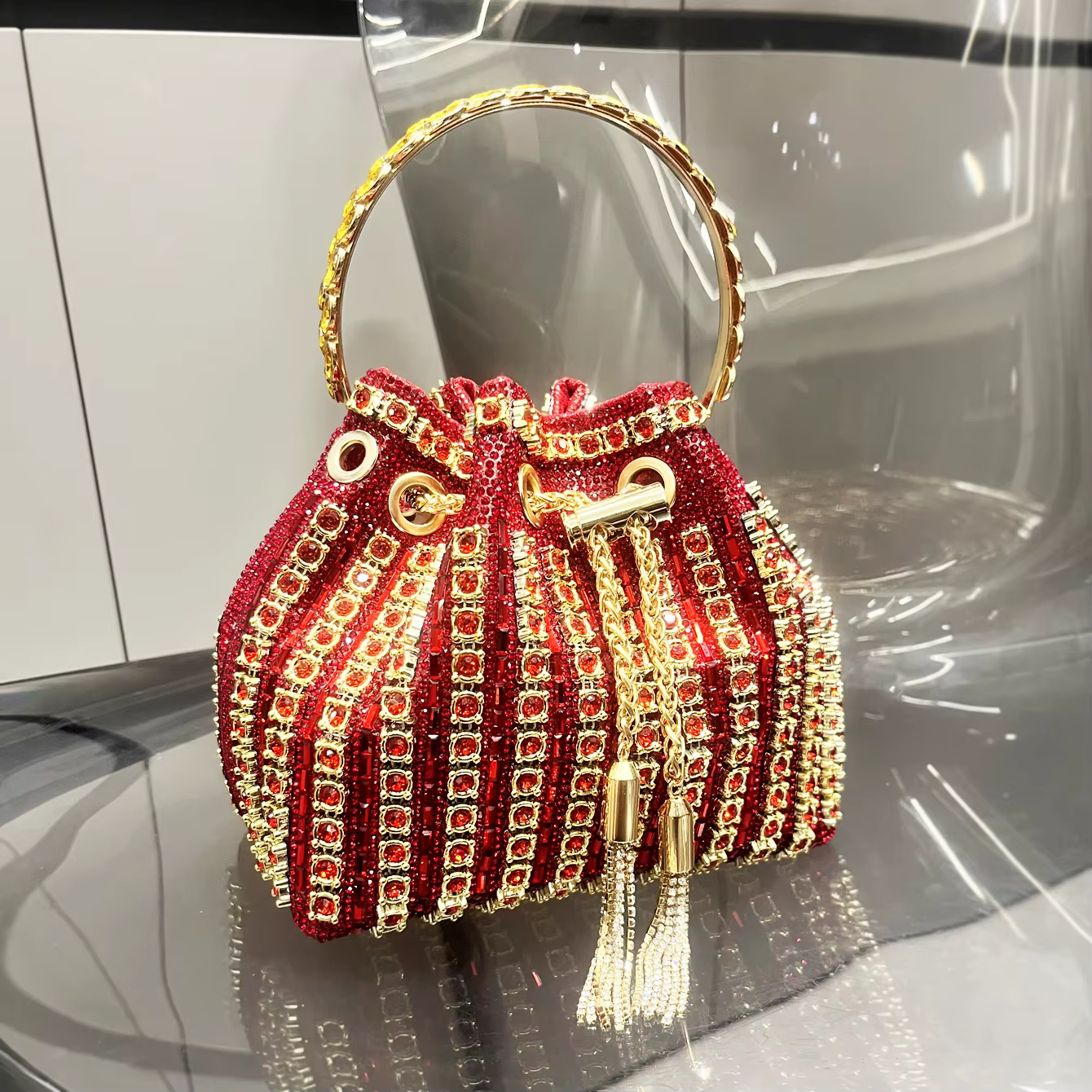 Sacs à main et sacs à main de luxe pour femmes, pochette seau, sac de banquet de soirée, sac à bando