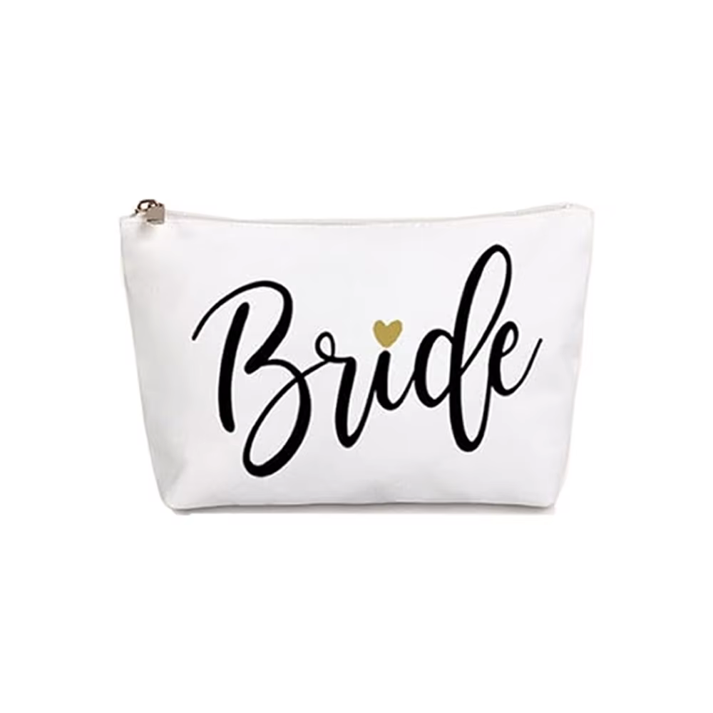 Sac fourre-tout et trousse de maquillage pour mariée, fournitures pour future mariée, cadeaux de fêt