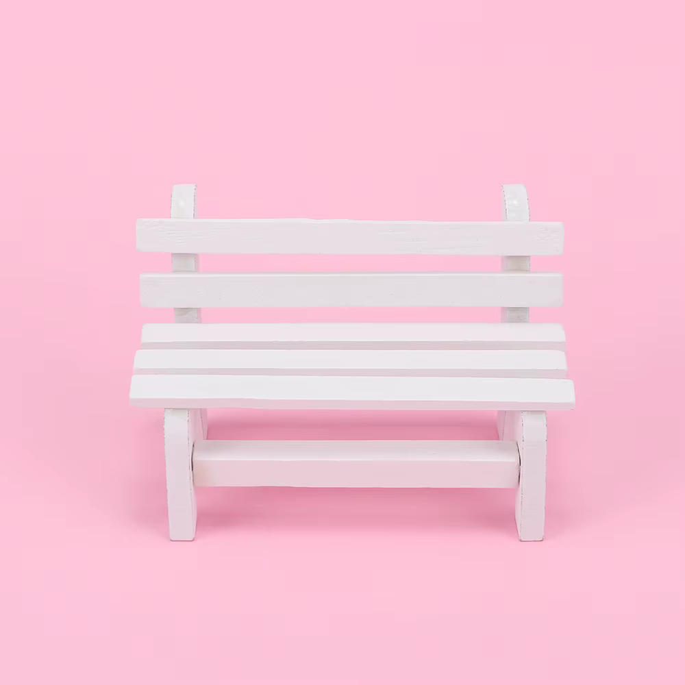 Tabouret en bois, Mini chaise, banc, décoration miniature, artisanat, décoration de jardin, Figurine