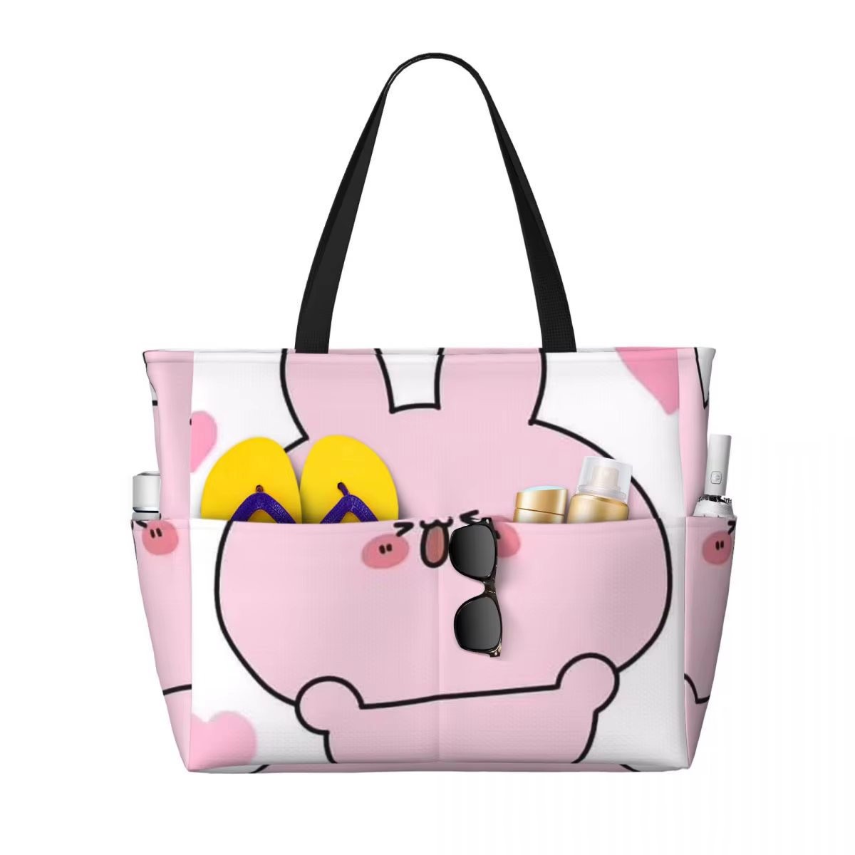Sac fourre-tout de plage Fun Asamimichaan Cute Asamimi, sac de sport, de yoga, grand sac fourre-tout