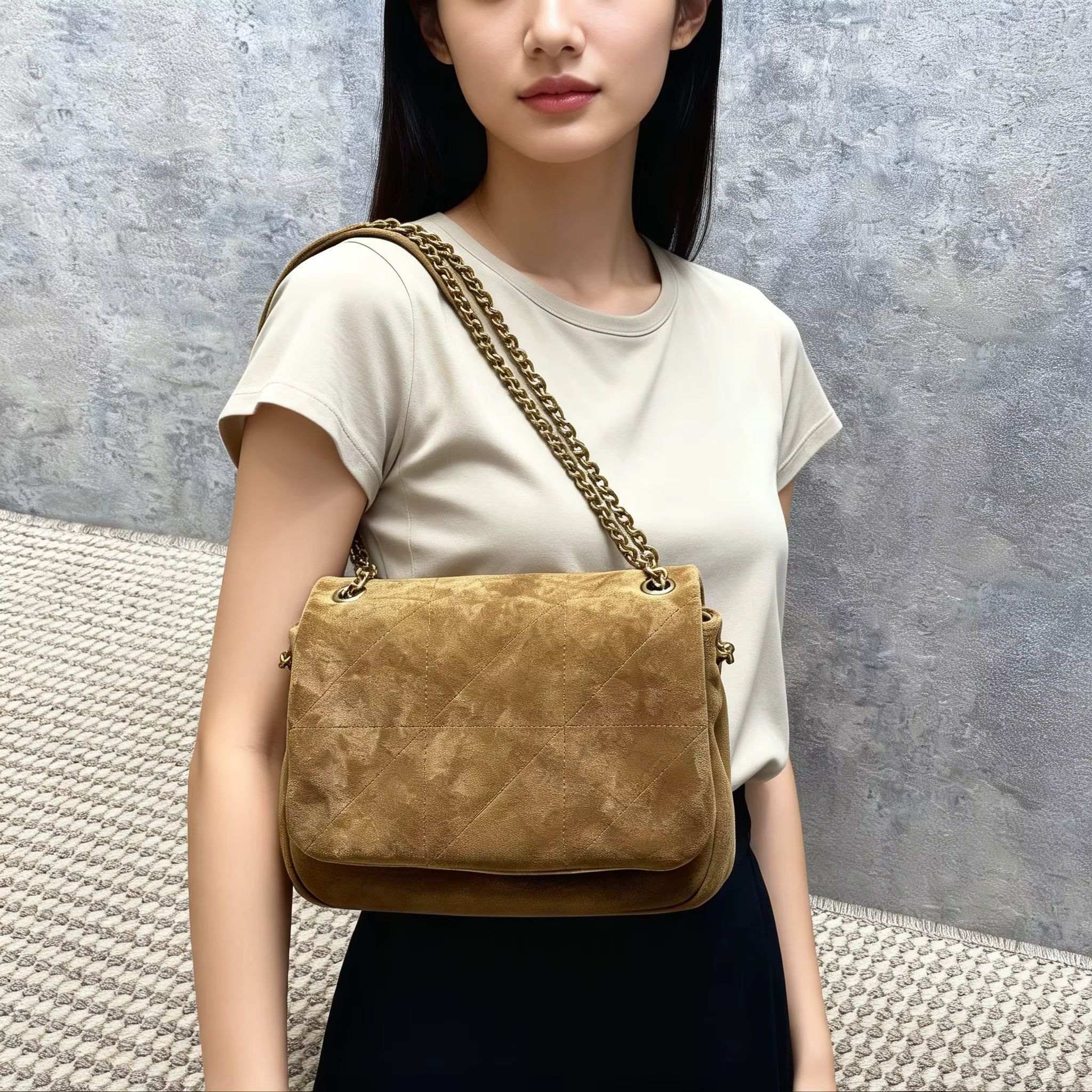 Sacs à main en daim, sacs seau, sacs fourre-tout élégants, sacs à bandoulière, grands sacs à main