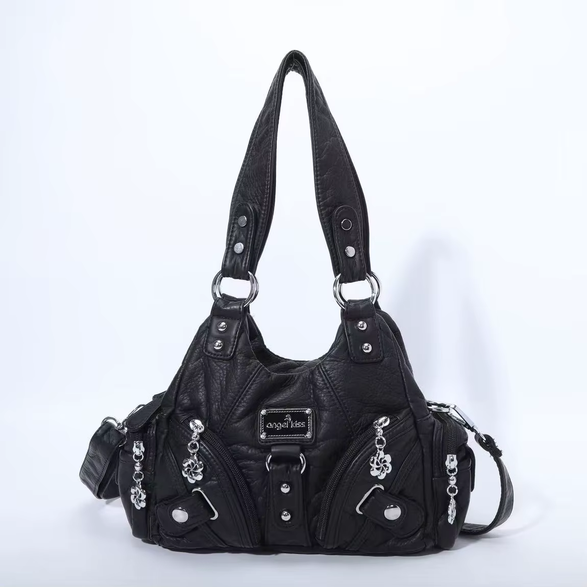 Sacs à main pour femmes, petit sac à bandoulière, fourre-tout souple, sacoche à la mode multi-poches