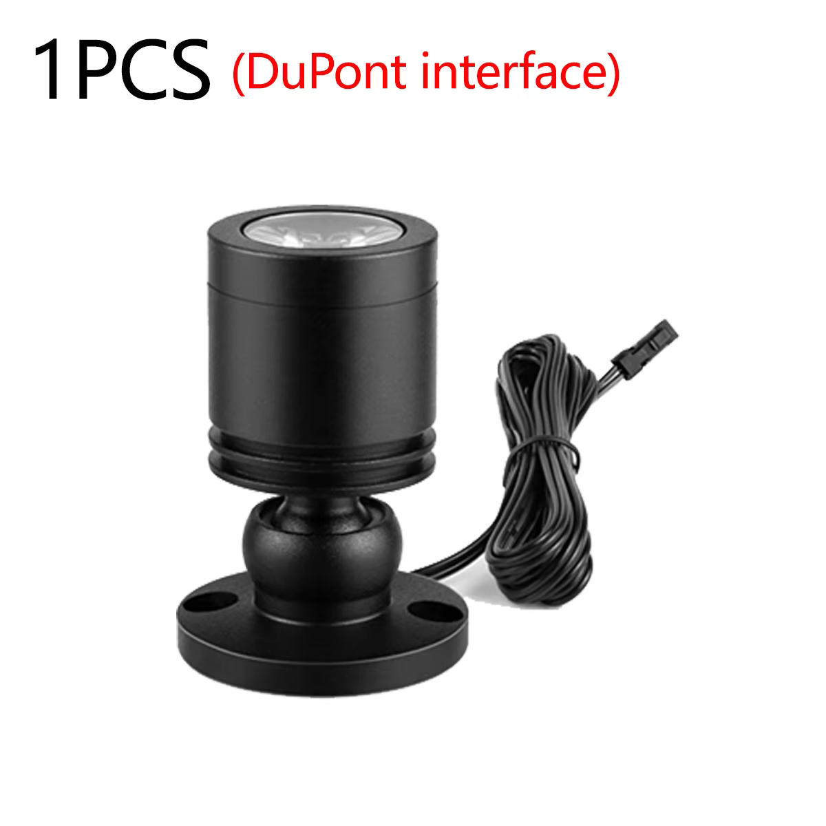 Mini projecteur 12V 3W 360° °   Mini projecteur pivotant en aluminium pour vitrine de collection, éc