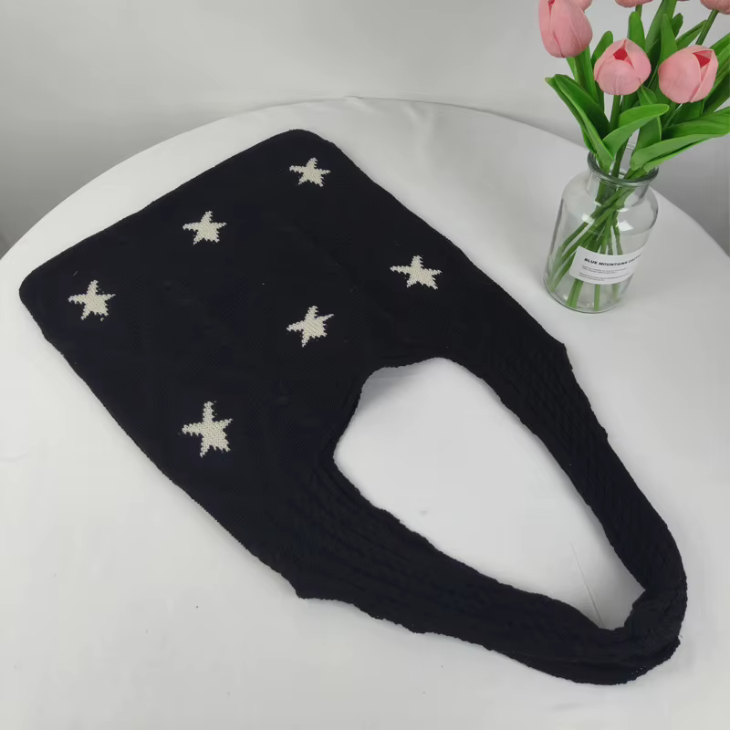 Sac fourre-tout de plage en maille de crochet, sac fourre-tout Boho esthétique pour les vacances d'é