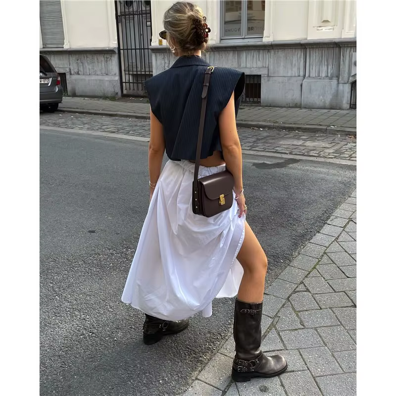 Sac à main français pour femmes, en cuir de vachette de première qualité, petit sac carré Texture To