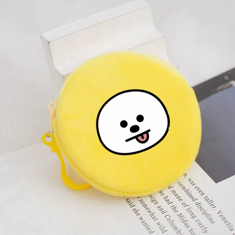 BT21 koya shooky mang chimie tata dessin animé mignon petit portefeuille personnalité créative étudi