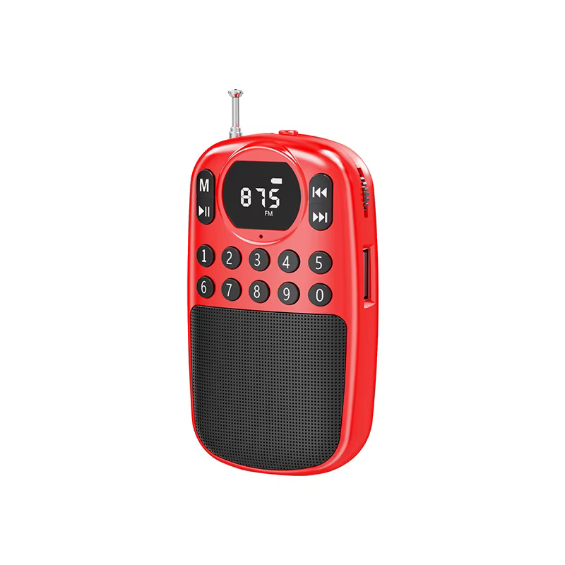 Mini radio FM de poche, récepteur numérique portable, écran HD, haut-parleur Bluetooth, lecteur de m