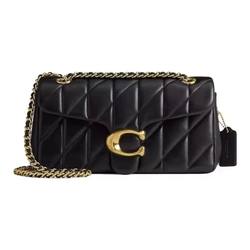 Sac à chaîne à motif diamant de haute qualité, sac messager à bandoulière, petit sac carré