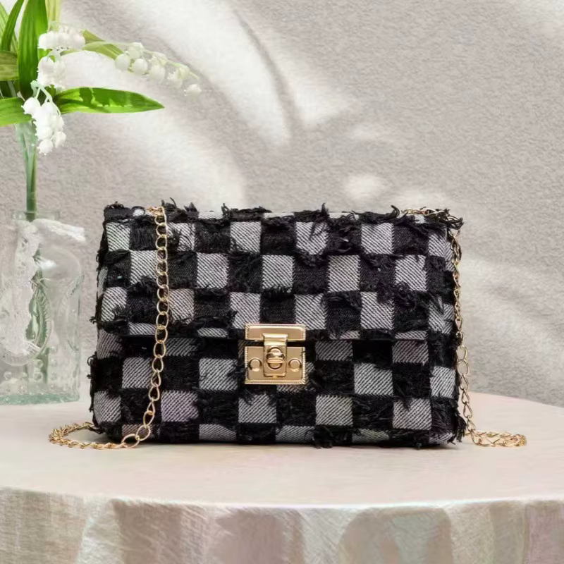 Femmes Denim sac à bandoulière décontracté polyvalent femmes sac ville Style Simple moyen carré sac