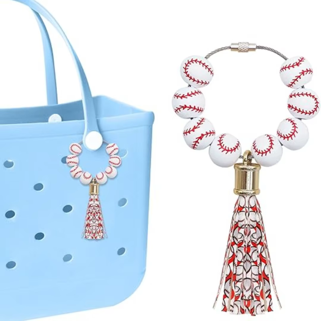 Breloques de sac pour sac de plage, breloques de sac de baseball, accessoires de sac Bo pour femmes