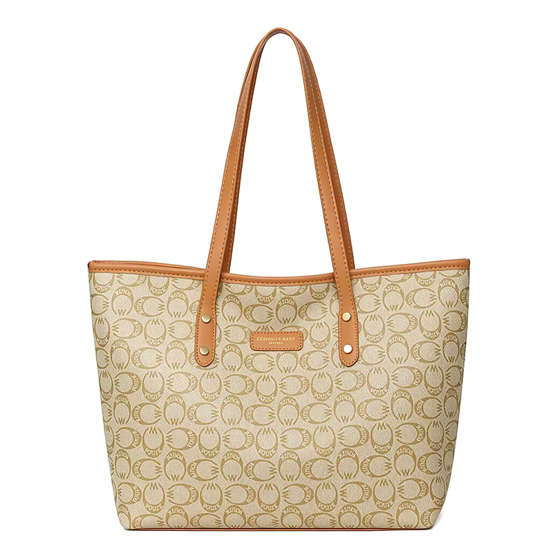 Sac à main de luxe pour femme, imprimé vintage, style parisien, grand sac fourre-tout portable, poch