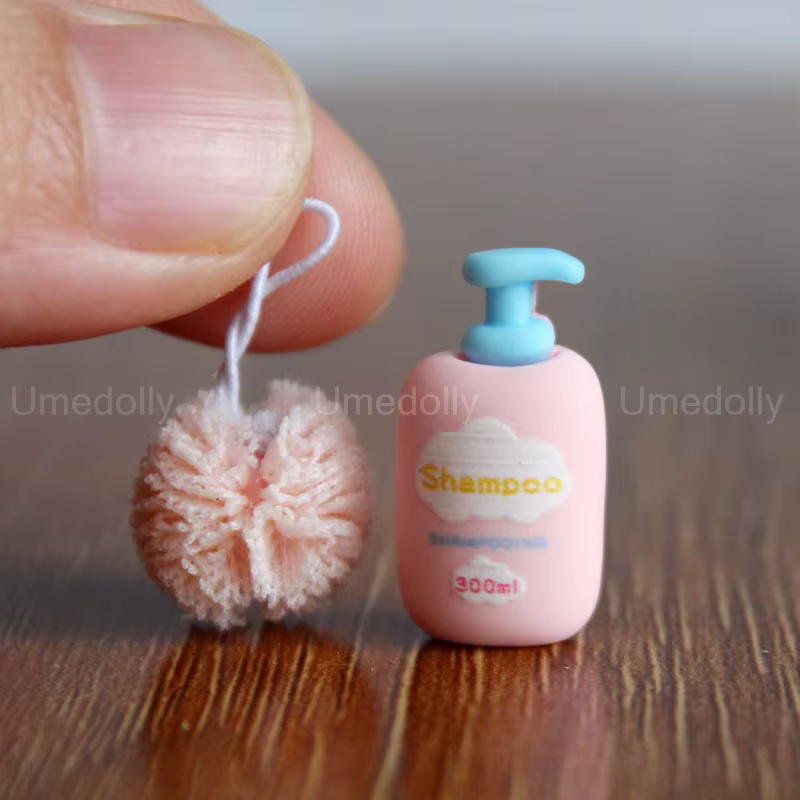 Mini boule de lavage de shampoing, échelle 1/12, pour poupée OB11, maison de poupée Miniature, acces