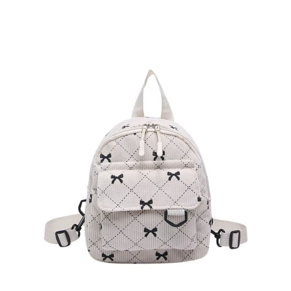 Mini sac à dos imprimé Bowvétérans t doux, sac initié, sac de rangement cosmétique de voyage, sacs à