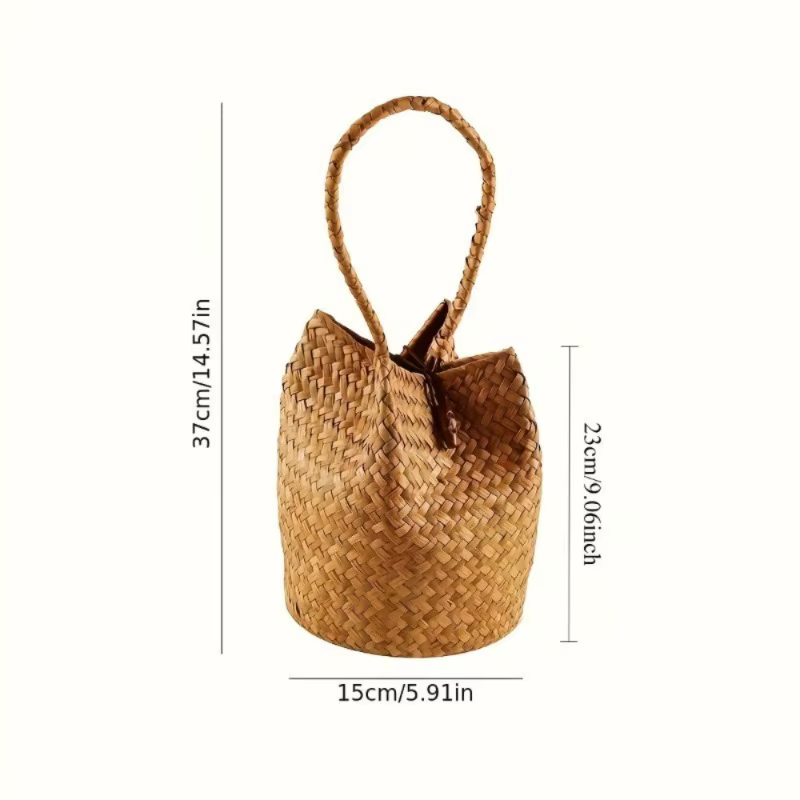 Sac à main tissé naturellement, sac à main pour femme, adapté à un usage quotidien, sac cadeau multi