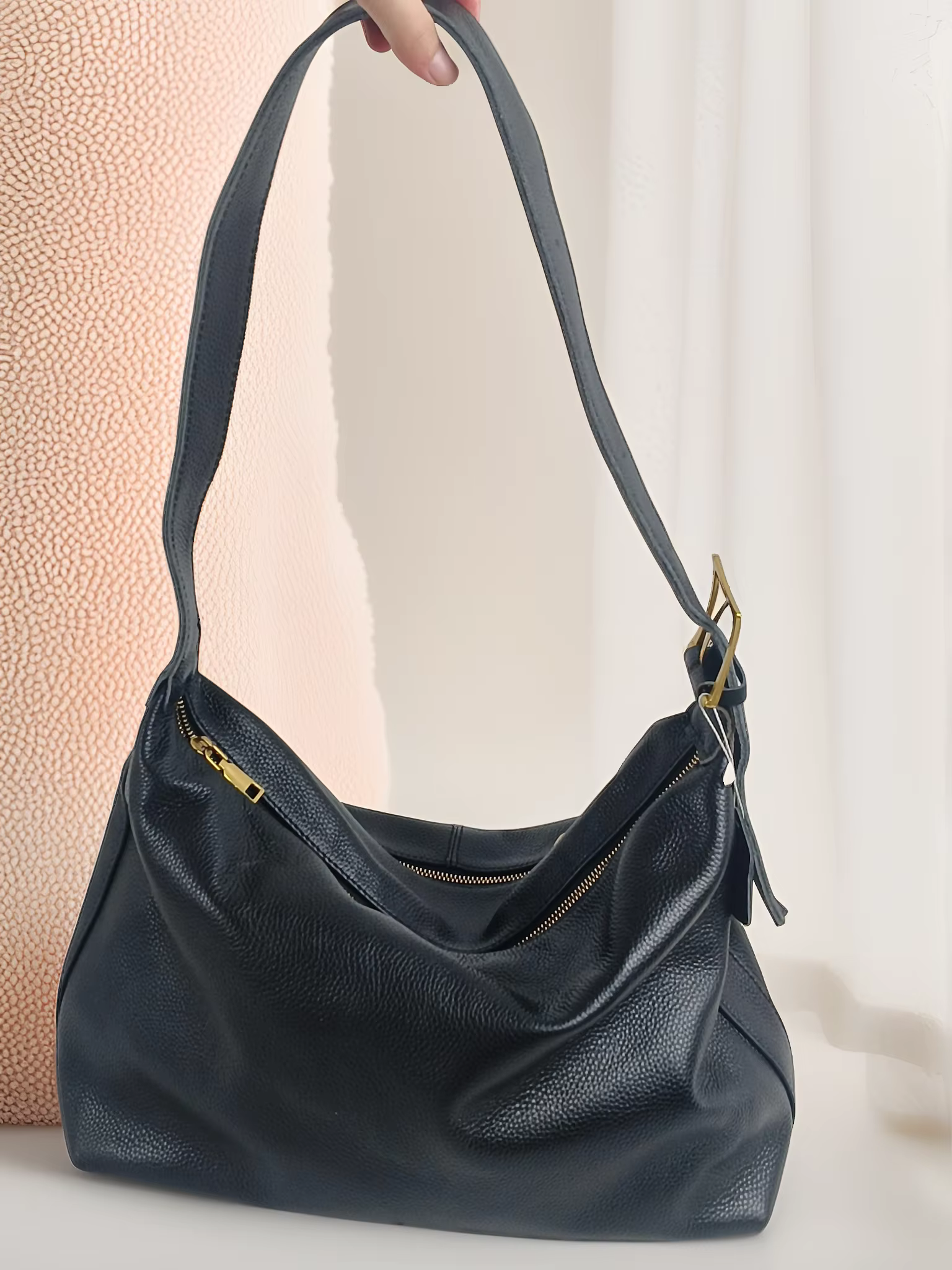 Nouveau décontracté femmes en cuir véritable poignée supérieure sac à bandoulière grande capacité fe