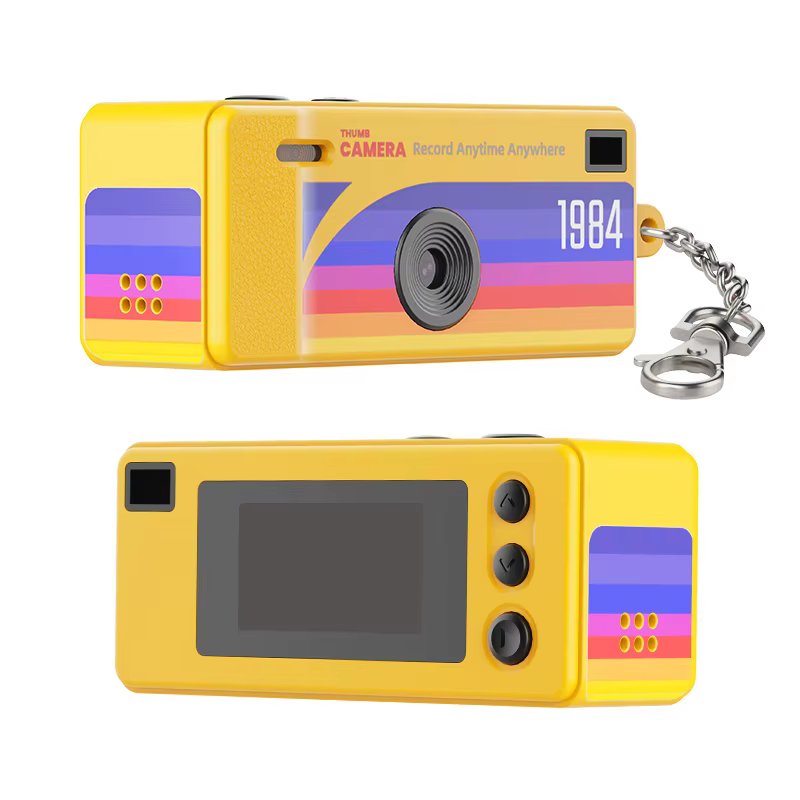 Mini caméra numérique rétro porte-clés avec filtre à film, enregistreur photo et vidéo portable, pet