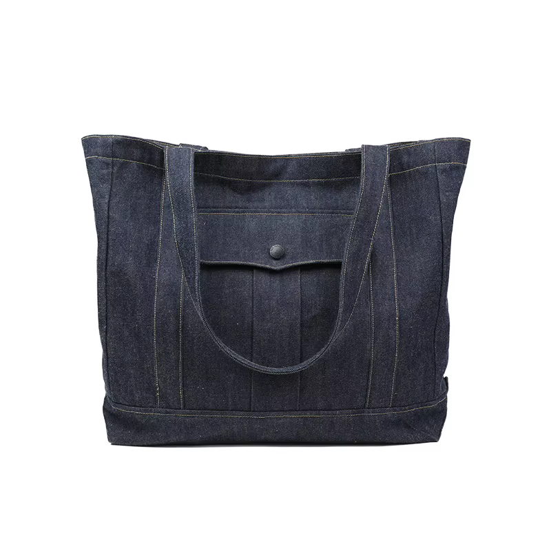 Sac fourre-tout en Denim à lisière Tornado rouge, sac à bandoulière Vintage pour unisexe, grand sac