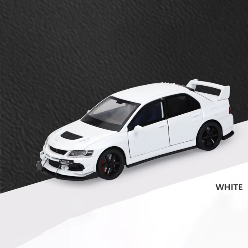 1:32 Mitsubishi Lancer Evolution EVO JKM alliage Miniature voiture moulé sous pression en métal éche