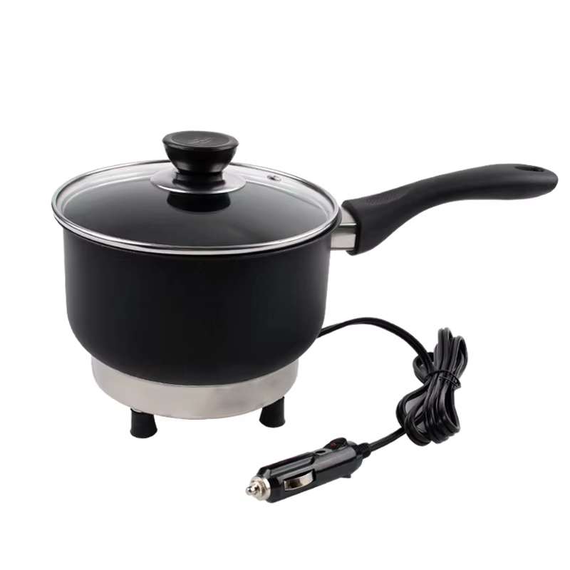 Mini cuiseur électrique pour voiture et camion, poêle à frire, poêle de cuisson, cuiseur à riz, chau