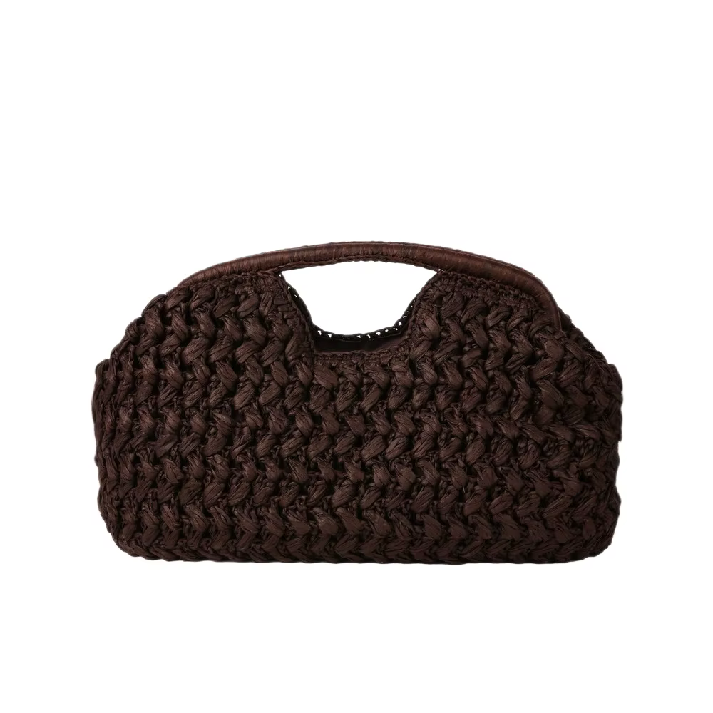 Nouveau sac de plage d'été pour femme, pochette de luxe, sacs en paille de créateur, sac fourre-tout