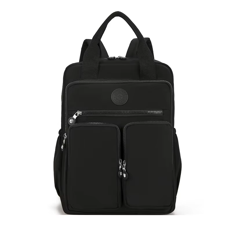 Sac d'école étudiant Version coréenne Junior lycéen mignon couleur unie sac à dos de haute qualité D