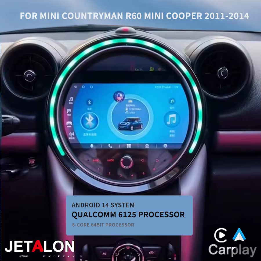 Autoradio Android à écran intelligent pour MINI COUNTRYMAN R60 MINI COOPER 2011-2014 4G GPS Navigati