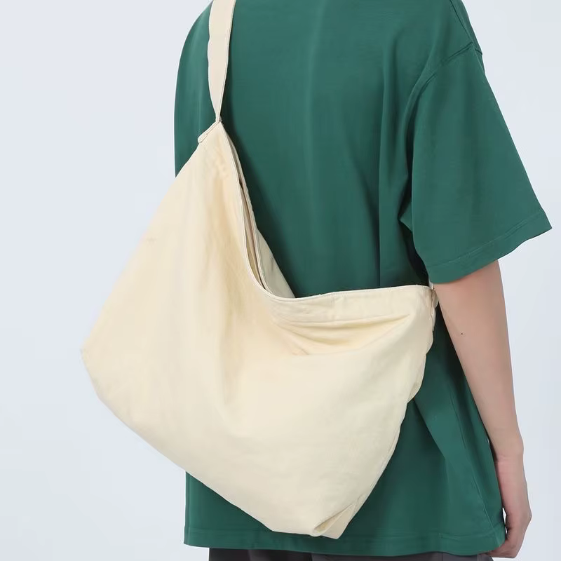 Sac à bandoulière femme grande capacité sac à bandoulière pour femme 2025 nouveau en coton mode coré