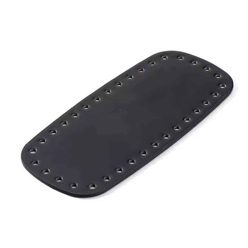 Fond de sac tricoté en cuir PU, fait main, avec trous, pour sac au crochet DIY, accessoires