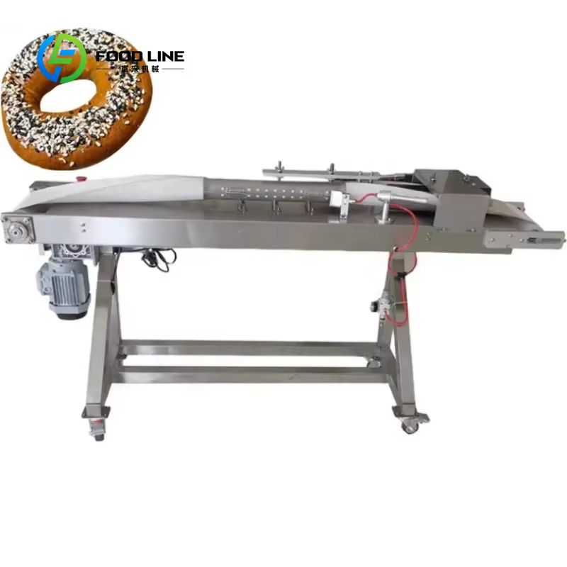 Machine de fabrication de hamburgers à pain entièrement automatique, ligne Bagel américaine personna