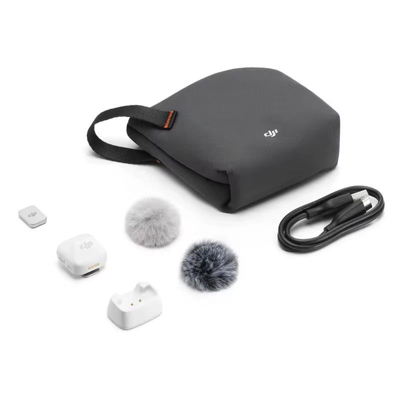 Microphone sans fil DJI Mic Mini, audio de haute qualité avec transmission stable, réduction de brui
