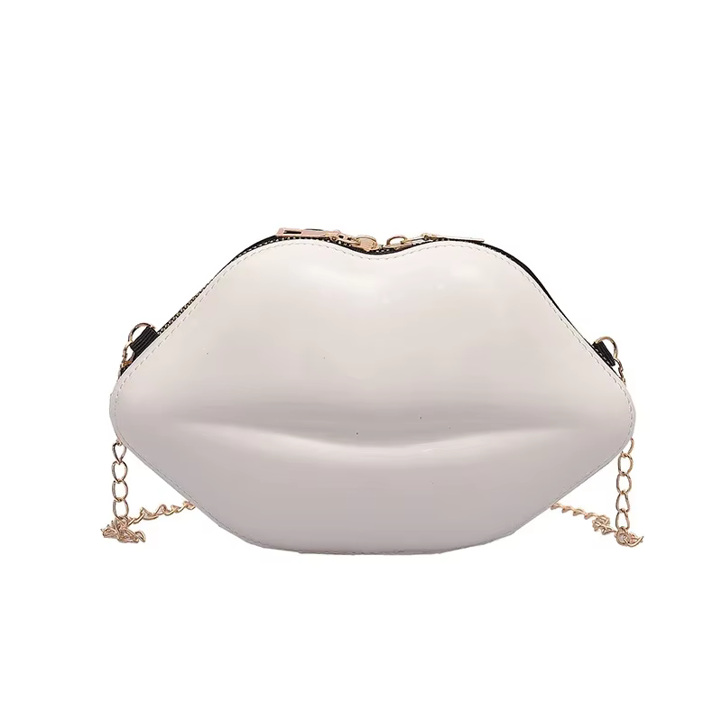 Sacs de luxe de styliste pour femmes, sac à bandoulière imprimé lèvres, sacoche solide à fermeture é