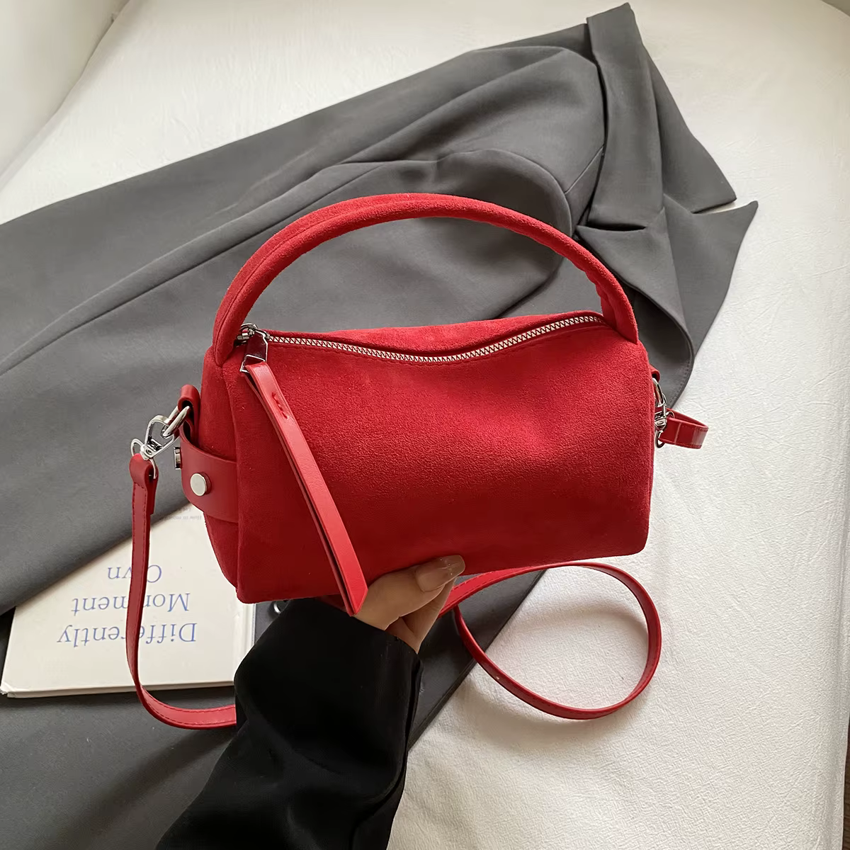 LEFTSIDE rétro Mini sacs à bandoulière en cuir PU pour femmes sac à bandoulière seau 2025 hiver sacs