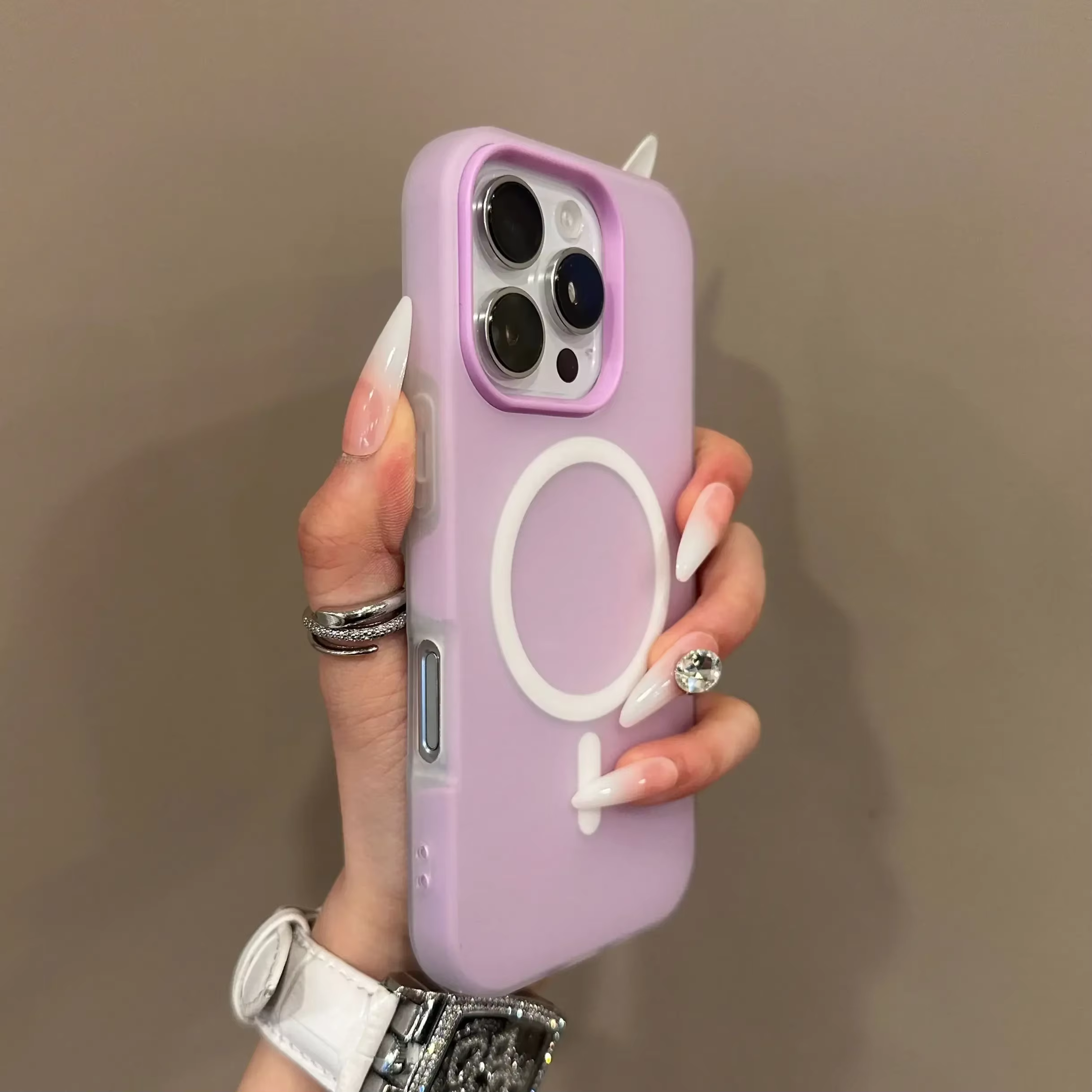 Coque de téléphone magnétique 2-en-1 couleur bonbon pour iPhone 17 16 15 14 13 12 11 Pro Max avec ch
