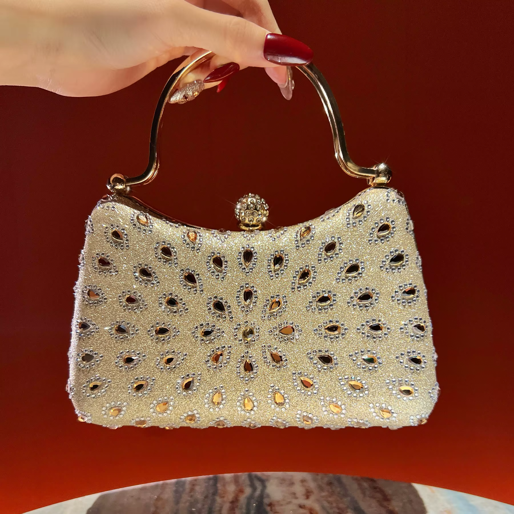 Nouveau sac à main serti de diamants, sac à main tendance pour femmes, sac de soirée, sac messager e