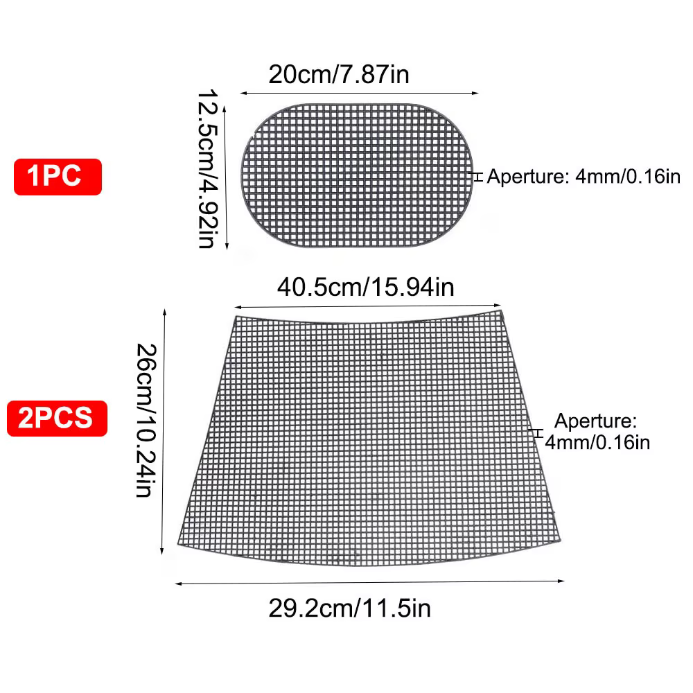Accessoires pour sacs à main : Tissu maillé en plastique durable noir et blanc, fil acrylique pour t