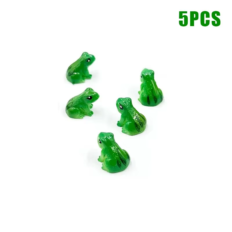 Mini Statue de grenouille, modèle animal, Micro paysage de jardin de conte de fées, artisanat en rés